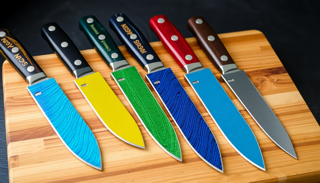 Exploring the Vibrant Spectrum of Damascus Knives: A Guide to Colorful and Functional Kitchen Cutlery